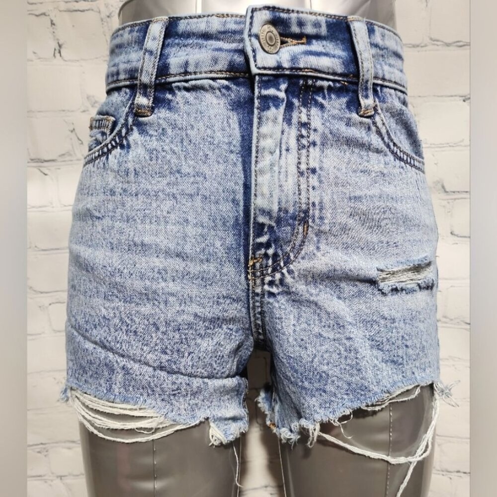RSQ stone wash denim shorts